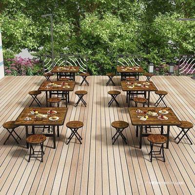 地桌可折叠矮桌家用吃饭小桌子户外摆地摊桌烧烤大排档桌子正方形