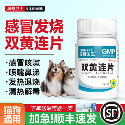 猫咪狗狗宠物发热感冒片药双黄连