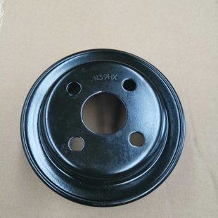 新昌新柴498 配件 490发动机水泵 风扇皮带轮双槽
