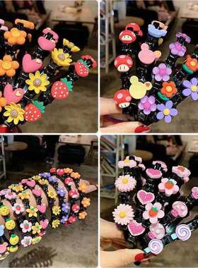 韩国儿童发饰女童压发头箍可爱宝宝碎发发箍编发夹子发卡不伤