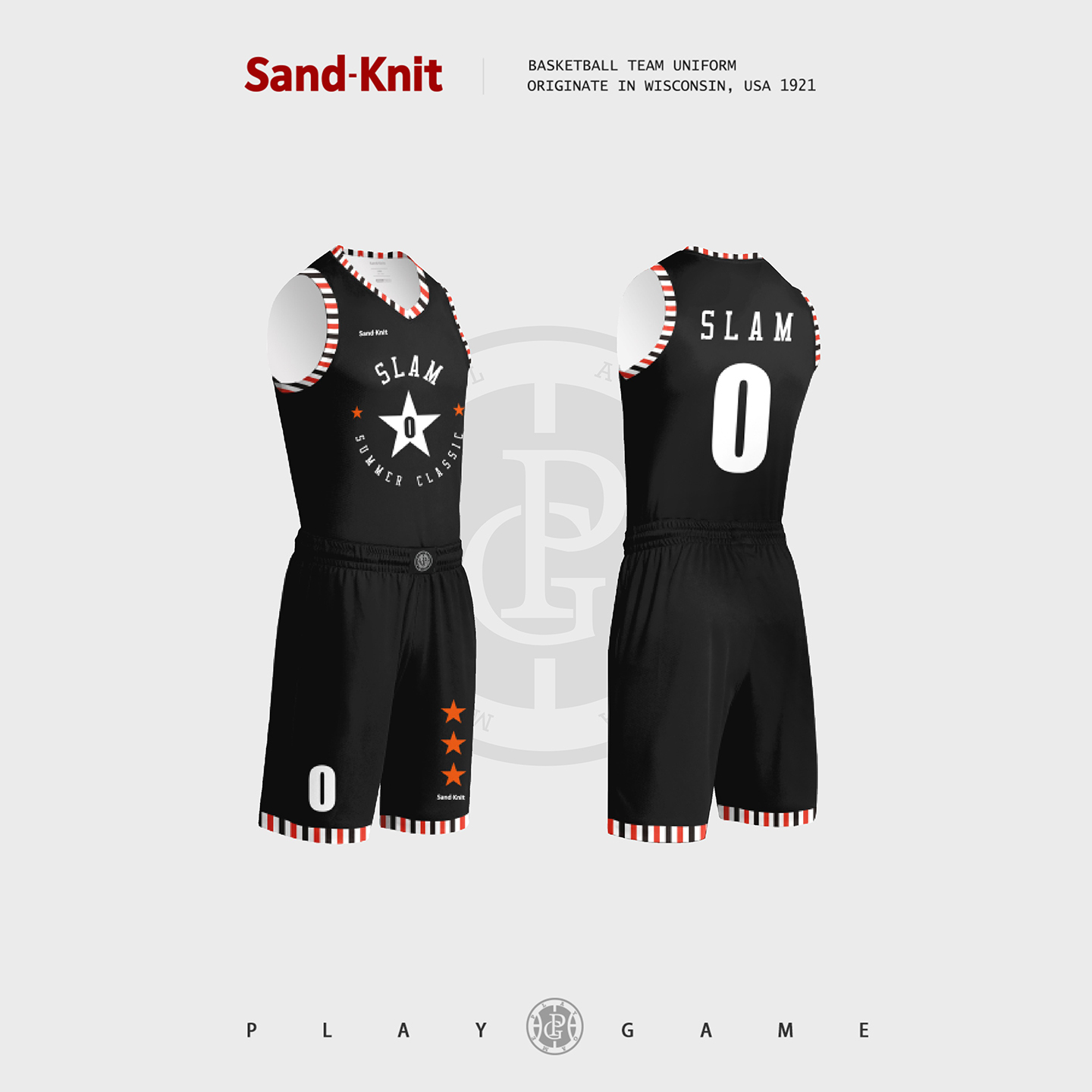 Sandknit星星元素数码印球衣