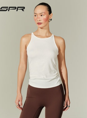 ’NSPR运动背心内衣女纯色修身高弹瑜伽跑步运动上衣健身背心美背