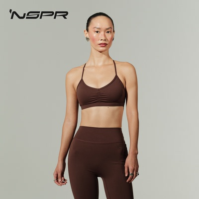 ’NSPR运动内衣X交叉肩带肩带美背高弹胸衣瑜伽训练健身跑步文胸