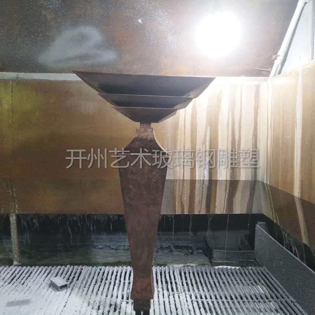 深圳厂家直销玻璃钢仿铜喷泉公园广场别墅雕塑艺术水景庭院装饰品