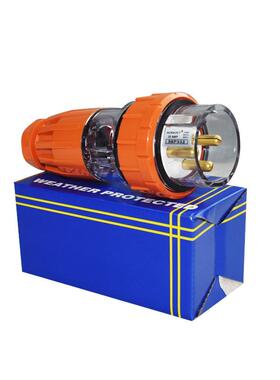 环澳工业户外防水防雨防尘圆三孔插头澳标公连接耦合连接器56P332