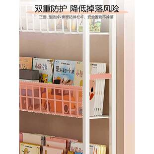 门后置物架铁艺书架落地儿童简易极窄夹缝墙上壁挂家用收纳柜