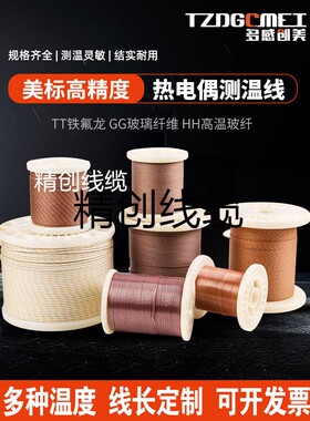 t型测温线感温线k型特氟龙热电偶线Tt-K-30/24/Gg-K-30/36温度计