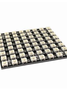64位 WS2812 5050 RGB LED 内置全彩驱动彩灯开发板