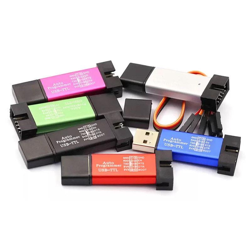 STC片机51程序自动下载线烧录器USB转TTL免手动bios启编程器ISP