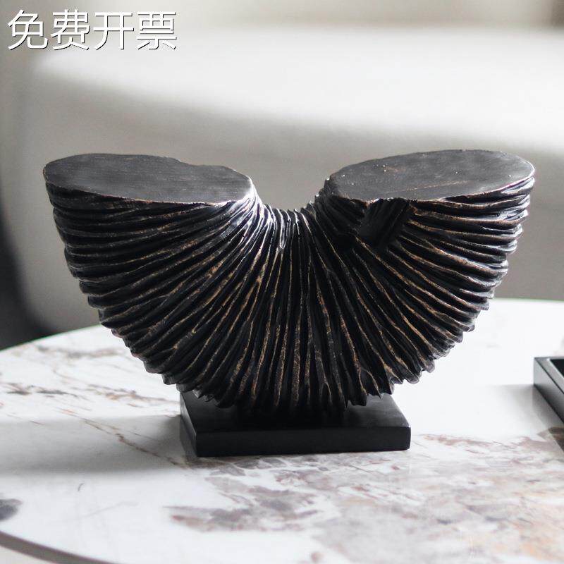 美式乡村做旧复古摆件别墅样板房会所设计师古典艺术抽象软装饰品