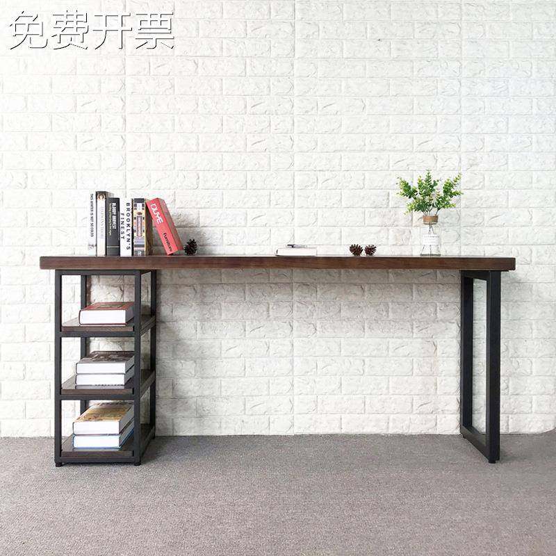 工业风书桌简约小户型loft美式复古电脑桌靠墙实木长条桌铁艺书桌,金属材料及制品,其他金属制品,淘宝优惠券,粉丝福利购,淘宝优惠卷