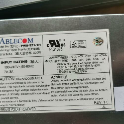 议价超 ABLECOM PWS-521-1H