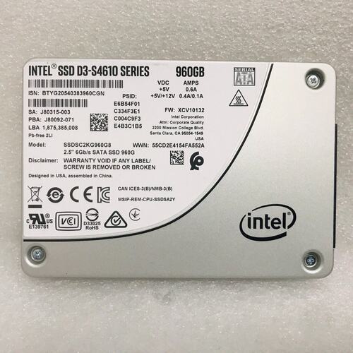 议价S4610 960G固态 SSDSC2KG960G8