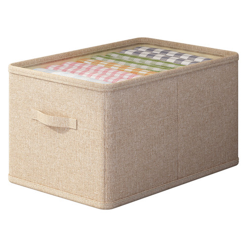 衣服橱柜收纳筐布艺衣物大号玩具整理F箱盒子家用衣柜可折叠储物