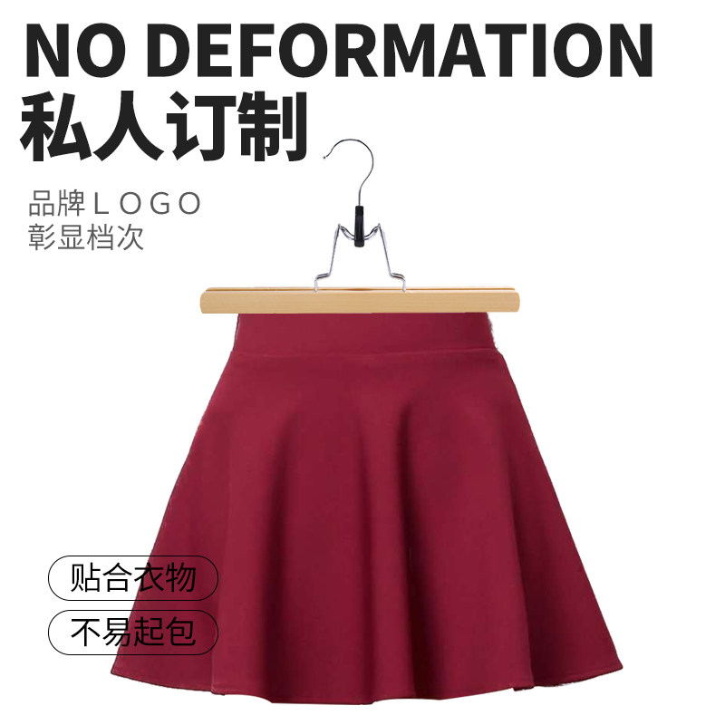 服装店专用一字夹板实木q木质裤架A字群夹挂防滑无痕多用途防脱落