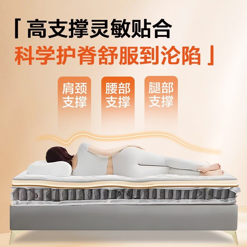 弹簧床垫10cm厚席梦思床垫20cm独立弹簧15cm厚P薄款乳胶1.8m椰棕