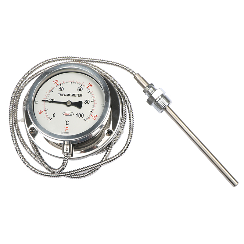 WTQ/WTZ-280n不锈钢304压力式温度计 锅炉印染水油温表 远传温度