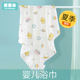 婴儿浴巾冬季 纱布加厚儿童秋冬宝宝纱巾I新生儿纱布巾女童盖毯纯