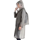 捷达防护雨衣外套成人带背包男女B长款 户外登山垂钓徒步大帽檐雨