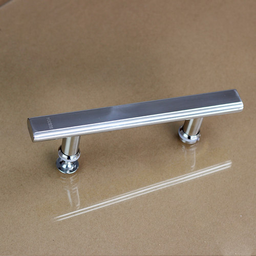 扁管淋浴房移门拉手浴室卫生间玻y璃门304不锈钢对装门把手145孔