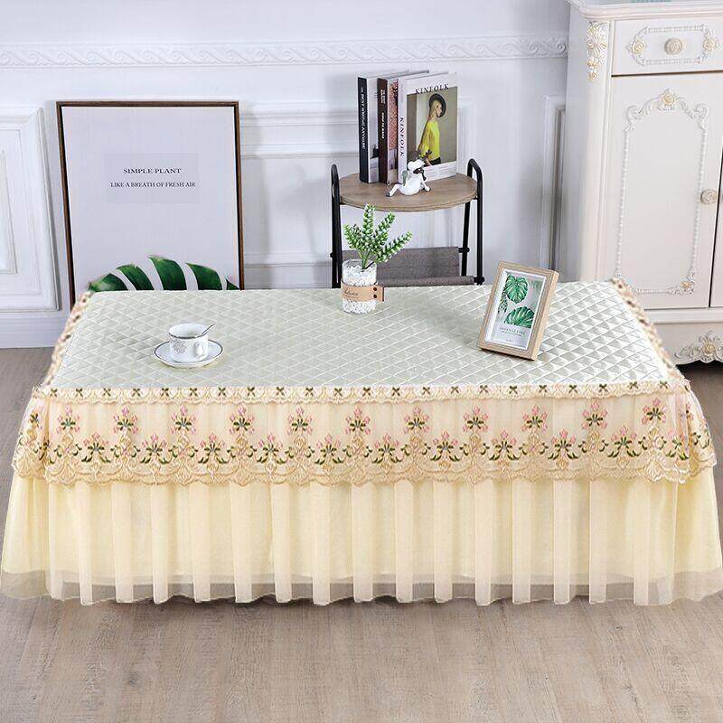 蕾丝茶几防尘罩套防滑客厅长方形餐桌布通用盖巾2Q023新款全包定,居家布艺,桌布,淘宝优惠券,粉丝福利购,淘宝优惠卷