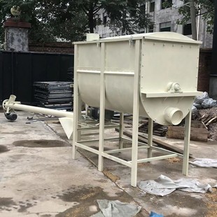 卧式 搅拌均匀出料 黏土双轴搅拌机 有机肥料混合双轴混合机