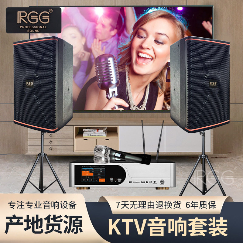 RGG家用ktv音响套装10寸12寸十寸十二寸卡包音响套装音箱k歌全套