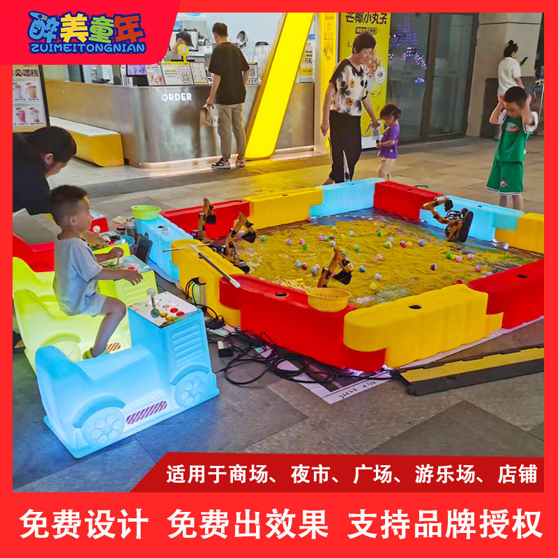 户外摆摊庙会集市儿童游乐设备大型挖掘机工程车创业赚钱项目厂家