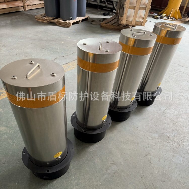 219直径可拆卸式防撞柱升高600预埋400mm不锈钢防撞柱工厂现货定