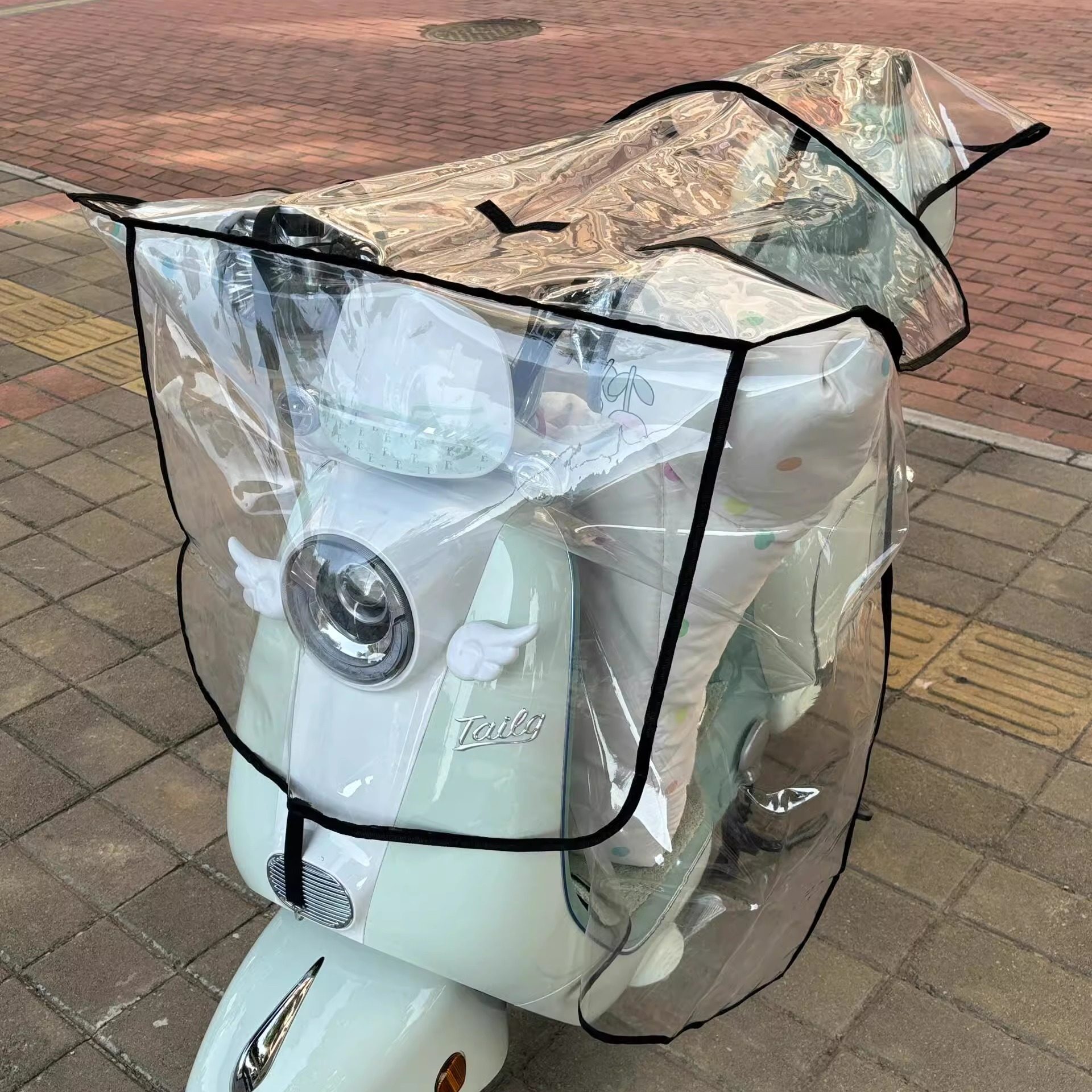 电动车挡风被防雨罩电瓶车头遮雨罩通用摩托挡雨板加厚透明防水罩