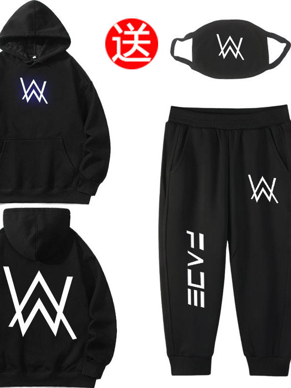 В изобилии трикотаж Alan Walker, alanwalker тот же самый ди-джей, модный студенческий стиль, осень и зима, новый красивый мужчина с капюшоном Изображение 1