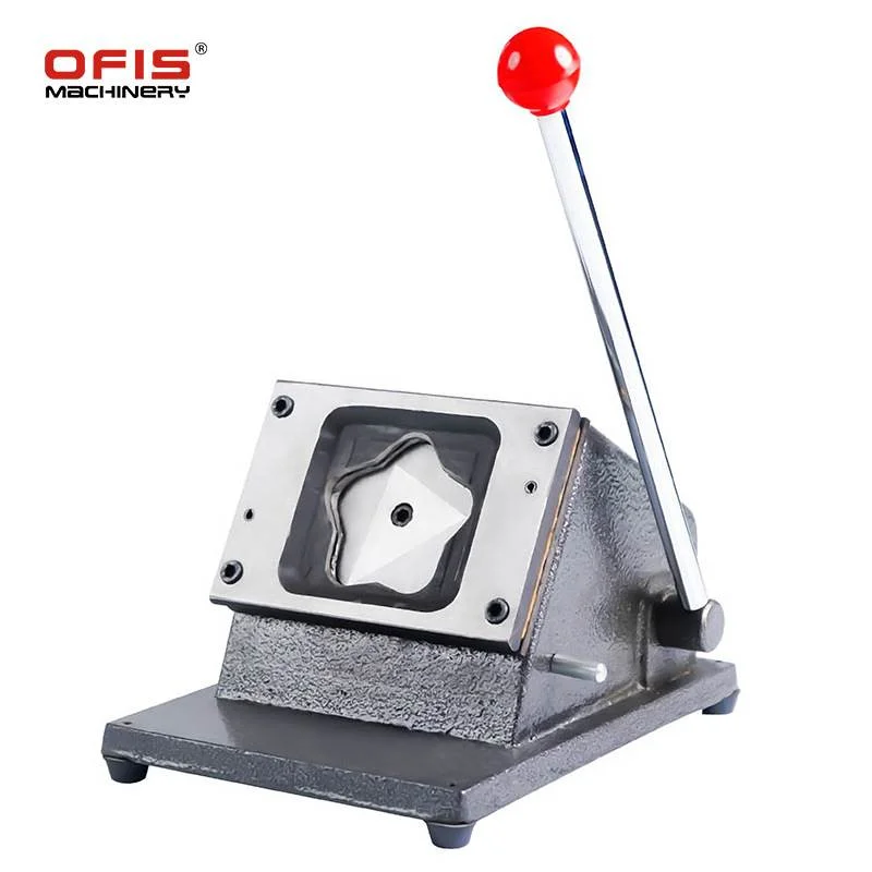 异形PVC切卡机正方形椭圆形长方形徽章冰箱贴手动切纸机尺寸可做