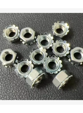 碳钢蓝白锌4.8级    K型螺母M5 K  螺母