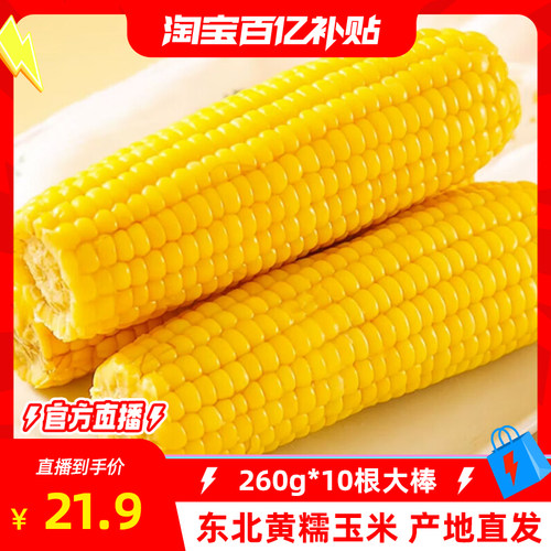 黄糯玉米东北玉米饱满真空包装