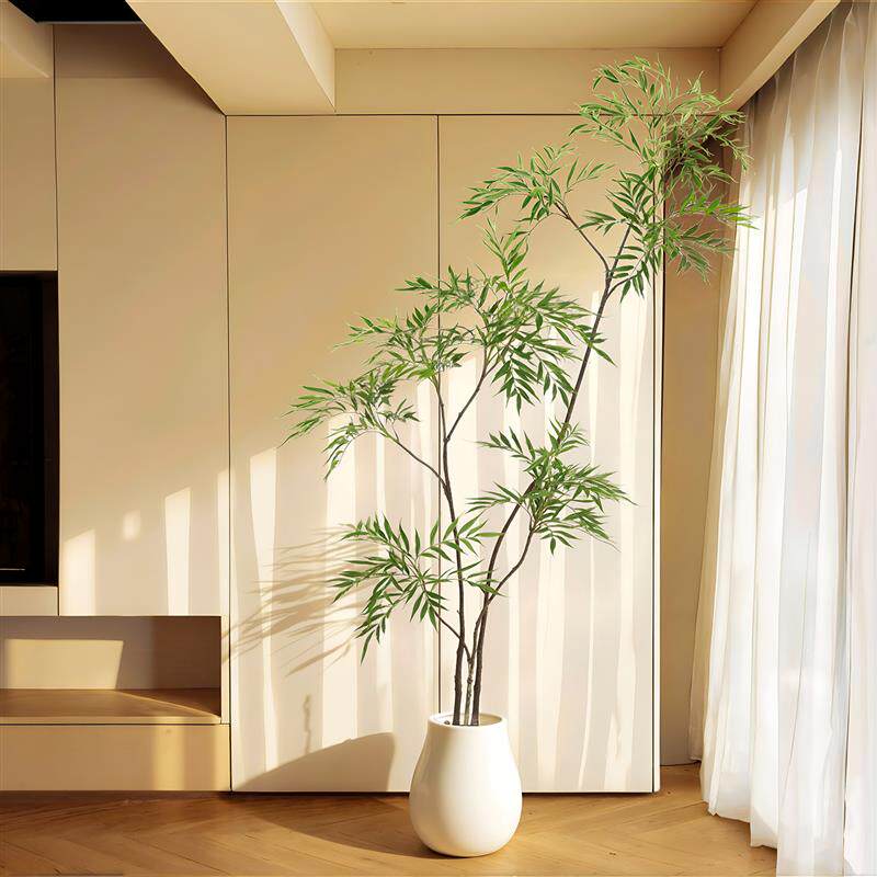 十大功劳高端轻奢仿真绿植室内大型仿生假树落地假植物盆景装饰