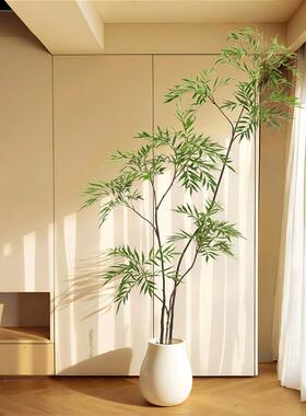十大功劳高端轻奢仿真绿植室内大型仿生假树落地假植物盆景装饰