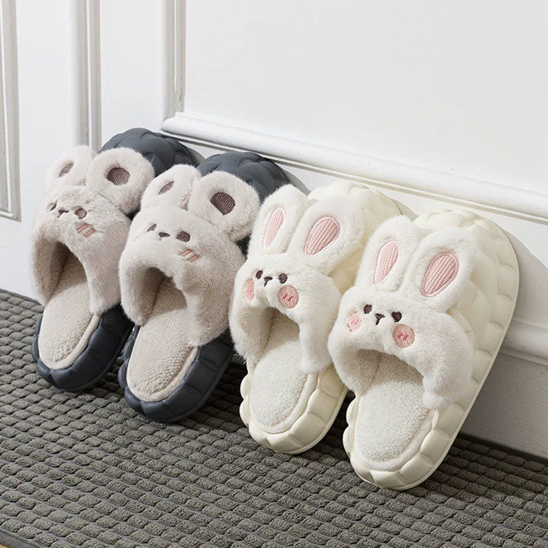 可拆洗棉拖鞋女冬季2024新款居家防滑防水加绒室内情侣棉鞋男秋千