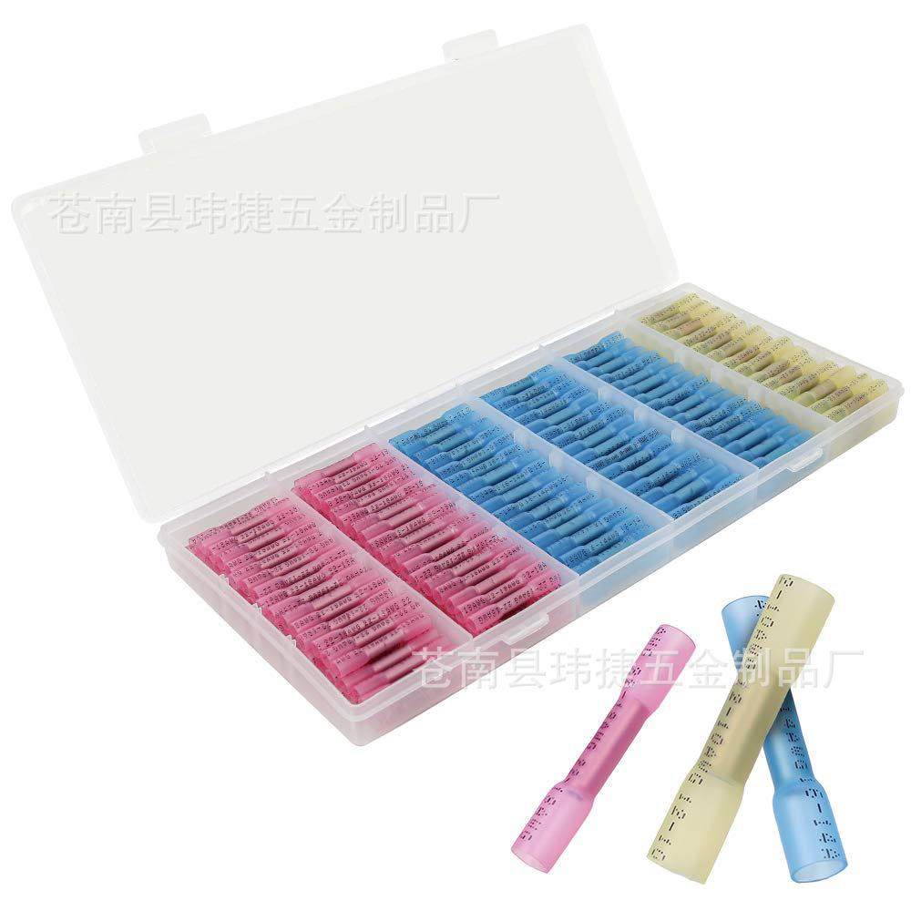 跨境货源 240pcs热缩中接端子 22-18 16-14 12-10AWG接线端子