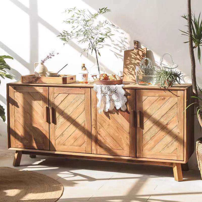 复古实木餐边柜原木民宿客厅靠墙玄关柜边柜松木茶水柜储物柜,电子元器件市场,其它元器件,淘宝优惠券,粉丝福利购,淘宝优惠卷
