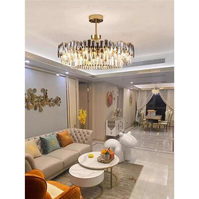 意式轻奢水晶吊灯高端客厅灯大厅主灯现代简约大气主卧室餐厅灯具