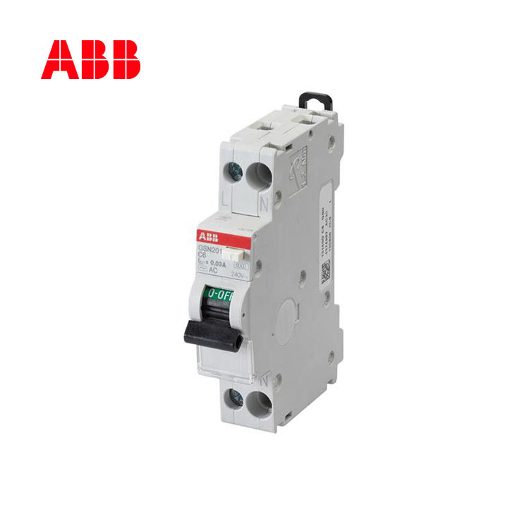 ABB断路器GSN201系列漏电保护开关4.5KA单模1P+N紧凑6A意大利DPN