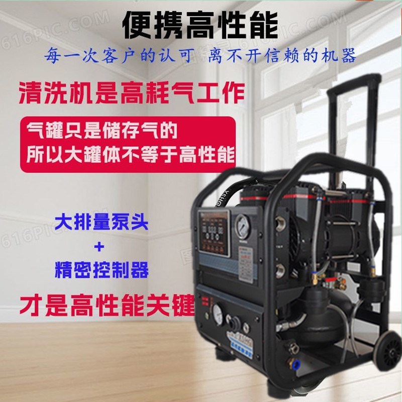 华工地暖清洗机脉冲洗一体机全自动地热暖气片自来水管道射弹水蛋