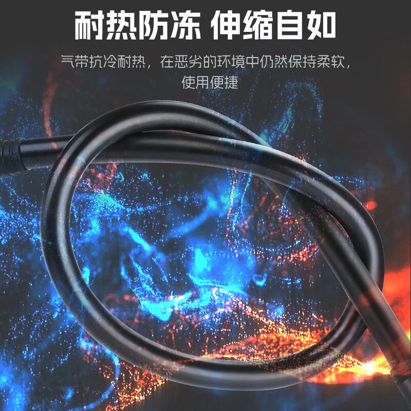 西骑者自行车打气筒便携高压迷你美法嘴通用带气压表山地车公路车