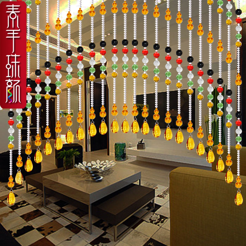 五行风水葫芦珠帘水晶隔断帘水晶帘成品门帘水晶窗帘客厅挂帘玄关