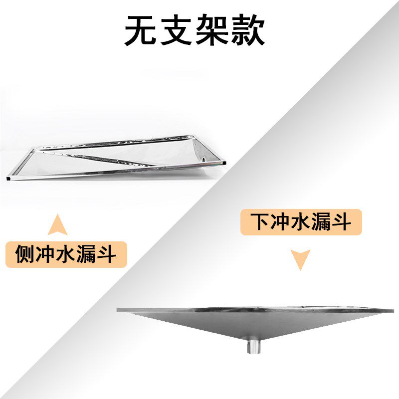 定制不锈钢狗笼漏斗拖盘水冲粪便直流下水道宠物鸟鸡兔鸽子笼托盘