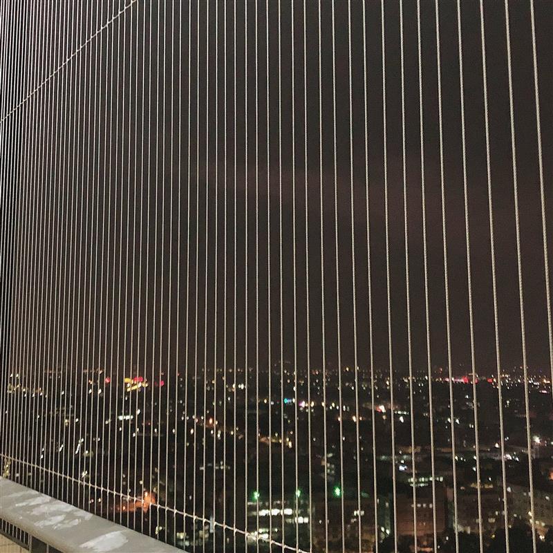 阳台隐形防盗网防护网防盗窗儿童安全防护栏316钢丝网长三角安装