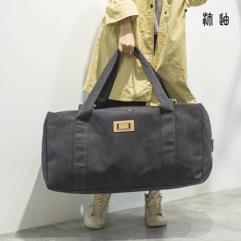 承重100斤结实大容量加厚加密帆布手提旅行袋行李包男工具试卷包