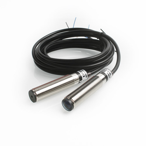 激光对射光电开关传感器E3F-20L/20C1红外线感应开关20米DC12V24V