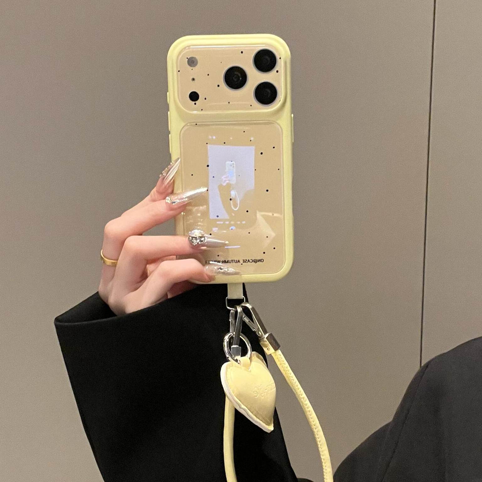 爱心泼墨适用OPPORENO16手机壳