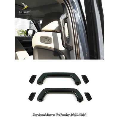 适用20-22款路虎新卫士90110碳纤维内拉手车门把手替换无损安装